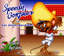 Speedy Gonzales - Los Gatos Bandidos Title Screen